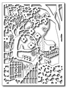 Frantic Stamper Cutting Die - Spring Cottage in the Wildwoods Card Panel