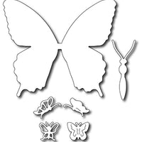 Frantic Stamper Cutting Die - Large Solid Swallowtail + Butterfly Icons