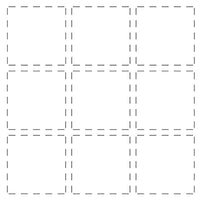 Frantic Stamper Cutting Die - 9 Spot Stitched Grid