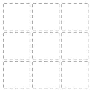 Frantic Stamper Cutting Die - 9 Spot Stitched Grid