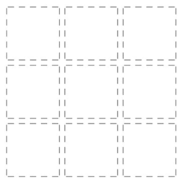 Frantic Stamper Cutting Die - 9 Spot Stitched Grid