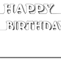 Frantic Stamper Cutting Die - Happy Birthday Layer Markers (2)