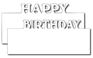 Frantic Stamper Cutting Die - Happy Birthday Layer Markers (2)