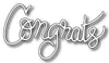 Frantic Stamper Cutting Die - Congrats