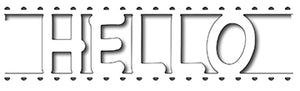 Frantic Stamper Cutting Die - Hello Card Band