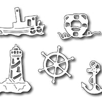 Frantic Stamper Cutting Die - Nautical Icons (set of 5 dies)
