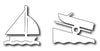 Frantic Stamper Cutting Die - Boating International Icons (set of 2 dies)
