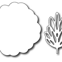 Frantic Stamper Cutting Die - Scribble Flower Base and Leaf (set of 2 dies)