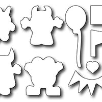 Frantic Stamper Cutting Die - Monsters Outlines