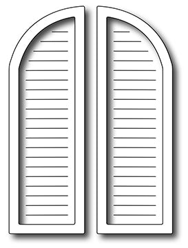 Frantic Stamper Cutting Die - Arched Window Shutters