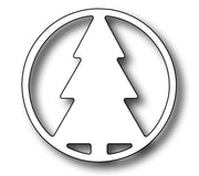Frantic Stamper Cutting Die - Round VIngnette Christmas Tree Insert