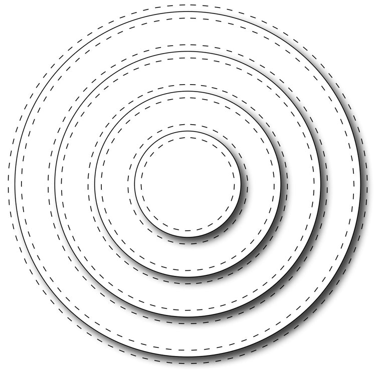 Frantic Stamper Cutting Die - Stitched Circles