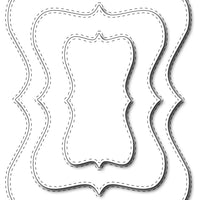 Frantic Stamper Cutting Die - Stitched Bracket Labels