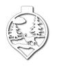 Frantic Stamper Cutting Die - Deer in Woods Ornament