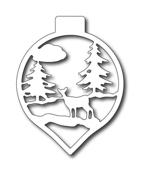 Frantic Stamper Cutting Die - Deer in Woods Ornament