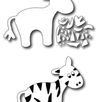 Frantic Stamper Cutting Die - Baby Zebra