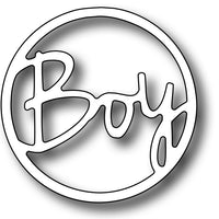 Frantic Stamper Cutting Die - Round Vignette Boy Insert