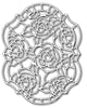 Frantic Stamper Cutting Die - Roses Stained Glass
