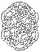 Frantic Stamper Cutting Die - Roses Stained Glass
