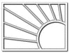 Frantic Stamper Cutting Die - Corner Sun Rays Quilt Panel