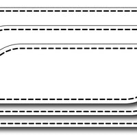 Frantic Stamper Cutting Die - Stitched Petal Rectangles