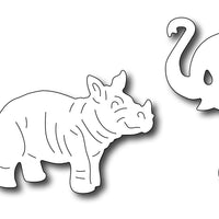 Frantic Stamper Cutting Die - Noah's African Animals #1 (set of 3 dies)