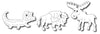 Frantic Stamper Cutting Die - Noah's North American Animals (set of 3 dies)