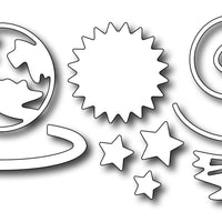 Frantic Stamper Cutting Die - Outer Space (set of 7 dies)