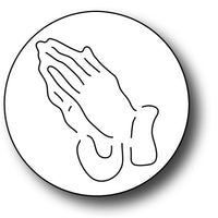Frantic Stamper Cutting Die - Praying Hands Round Vignette
