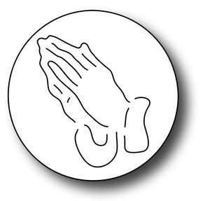 Frantic Stamper Cutting Die - Praying Hands Round Vignette