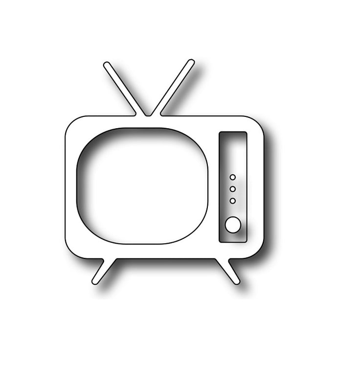 Frantic Stamper Cutting Die - Small Retro TV