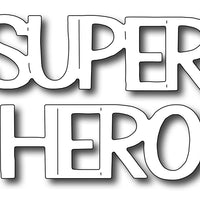 Frantic Stamper Cutting Die - Super Hero Words
