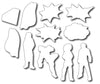 Frantic Stamper Cutting Die - Superhero Outlines