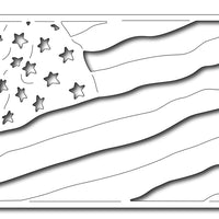 Frantic Stamper Cutting Die - Waving Flag Card Panel