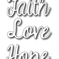 Frantic Stamper Cutting Die - Faith Words #4