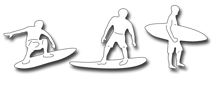 Frantic Stamper Cutting Die - Three Surfers