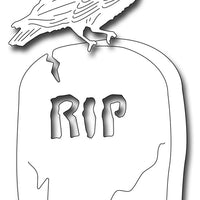 Frantic Stamper Cutting Die - Tombstone And Raven