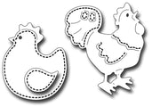 Frantic Stamper Cutting Die - Stitched Poultry