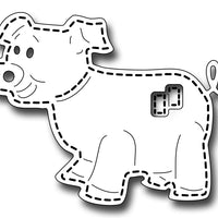 Frantic Stamper Cutting Die - Stitched Pig