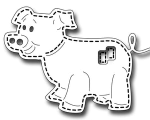 Frantic Stamper Cutting Die - Stitched Pig