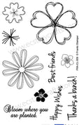 Frantic Stamper Clear Stamp - Set - Pretty Posies