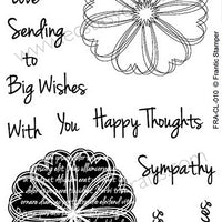 Frantic Stamper Clear Stamp - Set - Scribble Flowers #1