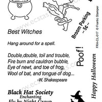 Frantic Stamper Clear Stamp - Set - Best Witches