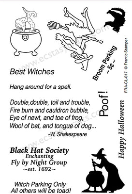 Frantic Stamper Clear Stamp - Set - Best Witches