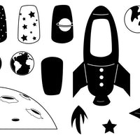 Frantic Stamper Clear Stamp - Set - The Final Frontier (4"x8")