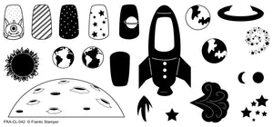 Frantic Stamper Clear Stamp - Set - The Final Frontier (4"x8")