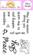 Frantic Stamper Clear Stamp - Set - Joy and Peace