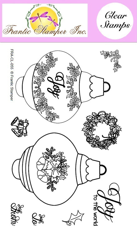 Frantic Stamper Clear Stamp - Set - Ivy Bubble Ornament