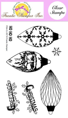 Frantic Stamper Clear Stamp - Set - Pinecone Ornaments