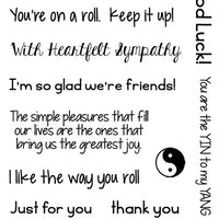 Frantic Stamper Clear Stamp - Set - Asian Inspired Sentiments